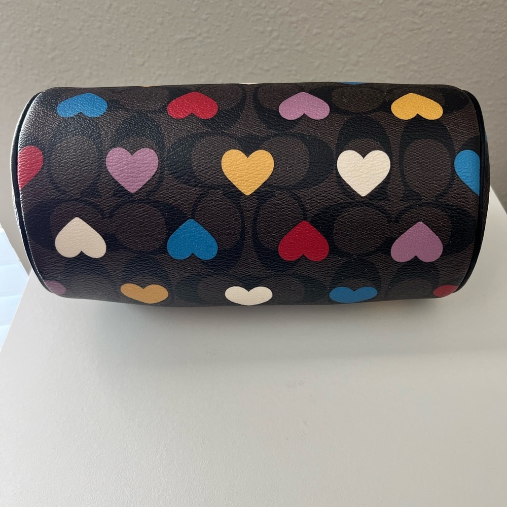 Coach Heart Print Lacey Bag in Brown and Multicolor - Picture 4 of 10